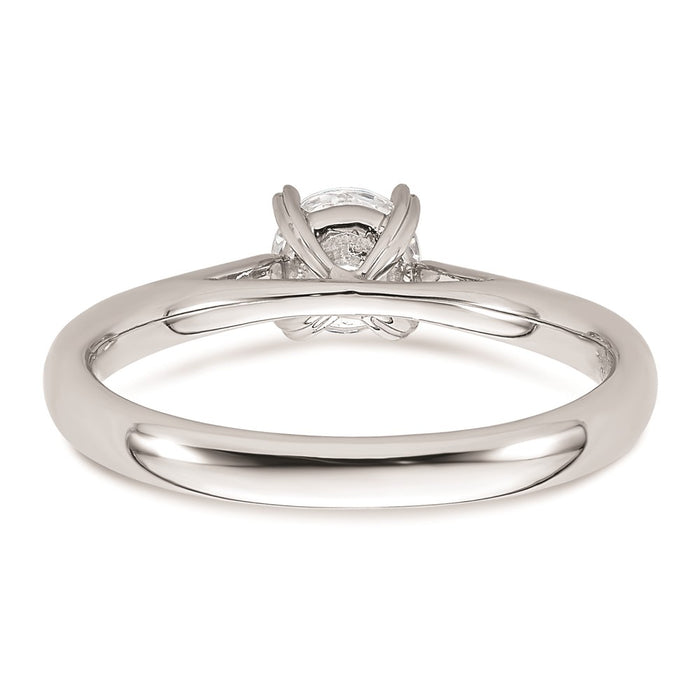 Buy 14K White Gold 1/2 Carat Round Engagement Ring Setting | Stylish & Affordable-5