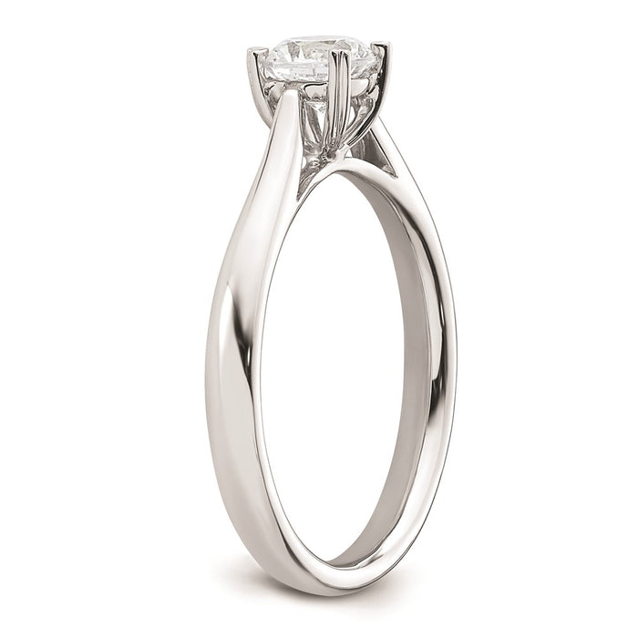 Buy 14K White Gold 1/2 Carat Round Engagement Ring Setting | Stylish & Affordable-6