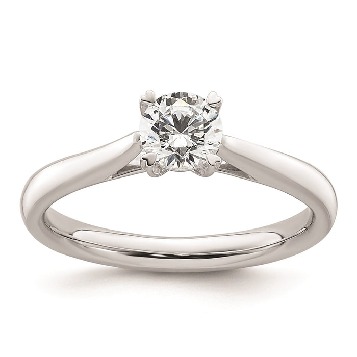 Buy 14K White Gold 1/2 Carat Round Engagement Ring Setting | Stylish & Affordable-1