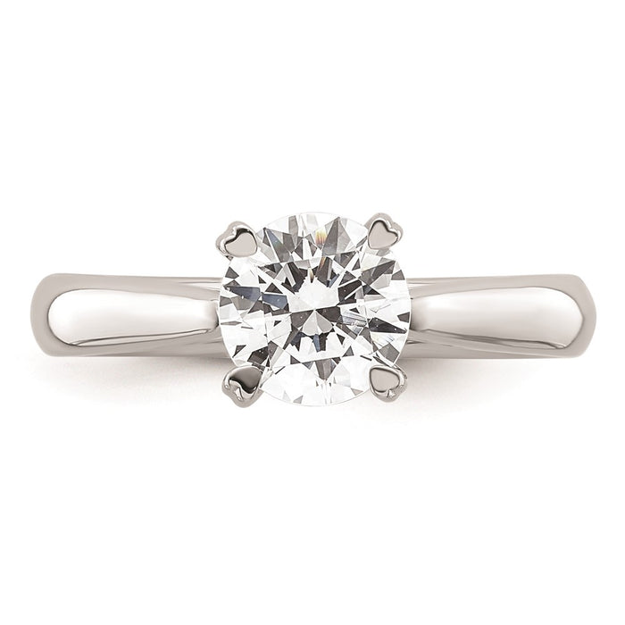 Buy Exclusive 14K White Gold 1.25 Carat Round Solitaire Engagement Ring-4