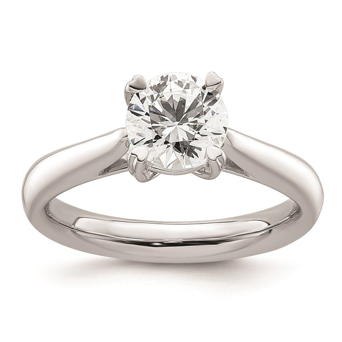 Buy Exclusive 14K White Gold 1.25 Carat Round Solitaire Engagement Ring-1