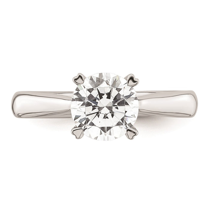 Buy Exclusive 14K White Gold 1.5 Carat Round Solitaire Engagement Ring-4