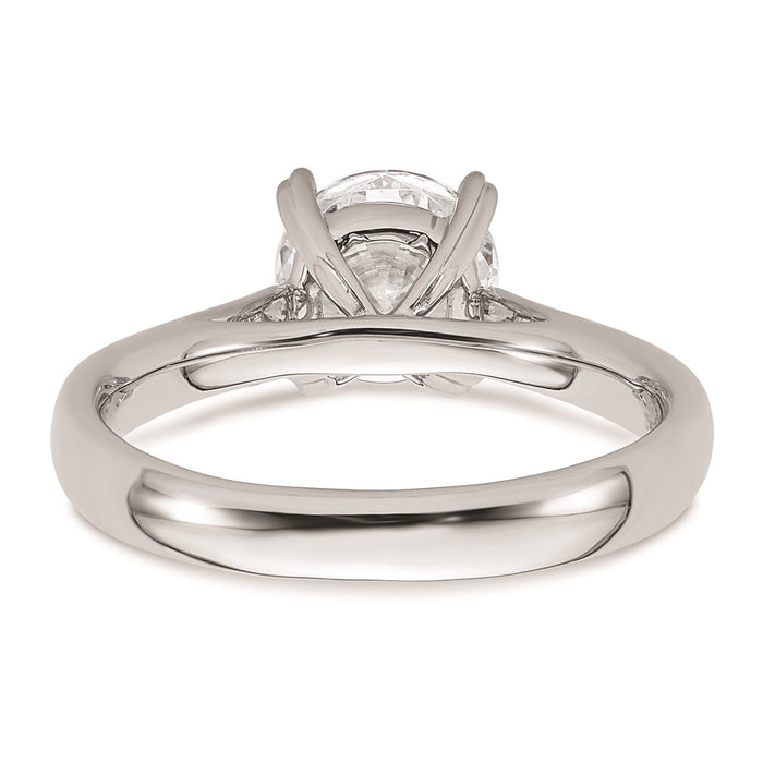 Buy Exclusive 14K White Gold 1.5 Carat Round Solitaire Engagement Ring-5