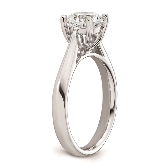 Buy Exclusive 14K White Gold 1.5 Carat Round Solitaire Engagement Ring-6