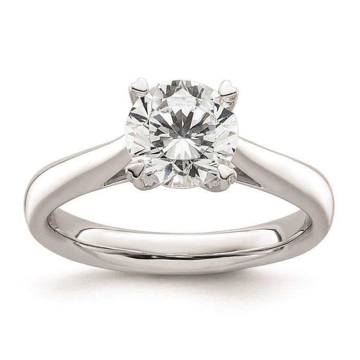 Buy Exclusive 14K White Gold 1.5 Carat Round Solitaire Engagement Ring-1