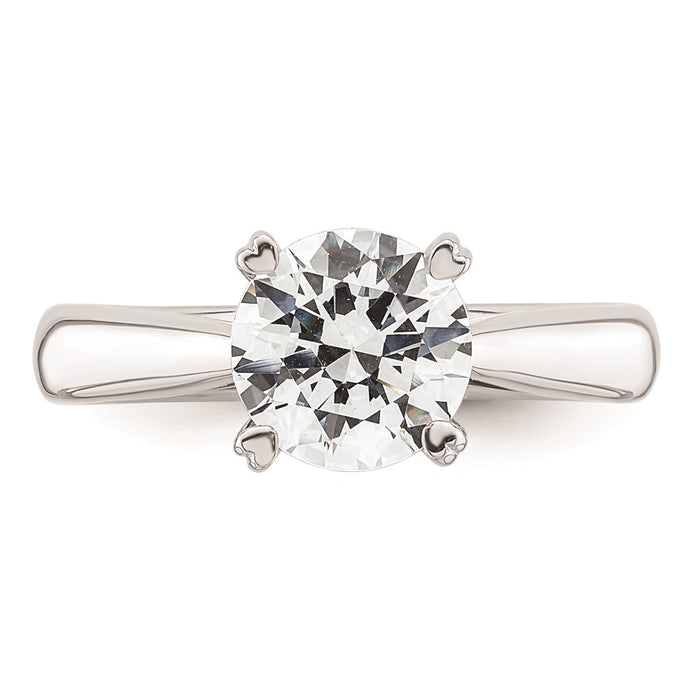 Buy Exclusive 14K White Gold 2-Carat Round Solitaire Engagement Ring Setting-4