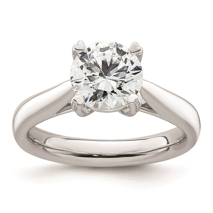 Buy Exclusive 14K White Gold 2-Carat Round Solitaire Engagement Ring Setting-1