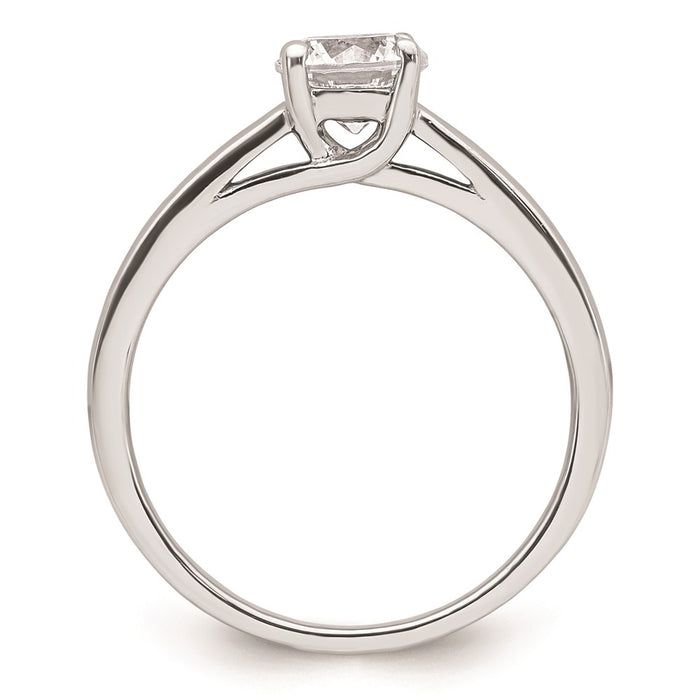 Buy Exclusive 14K White Gold 3/4 Carat Round Solitaire Engagement Ring-2