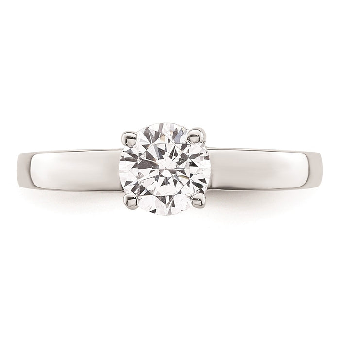 Buy Exclusive 14K White Gold 3/4 Carat Round Solitaire Engagement Ring-4