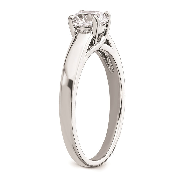 Buy Exclusive 14K White Gold 3/4 Carat Round Solitaire Engagement Ring-6