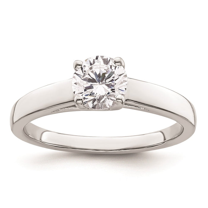 Buy Exclusive 14K White Gold 3/4 Carat Round Solitaire Engagement Ring-1