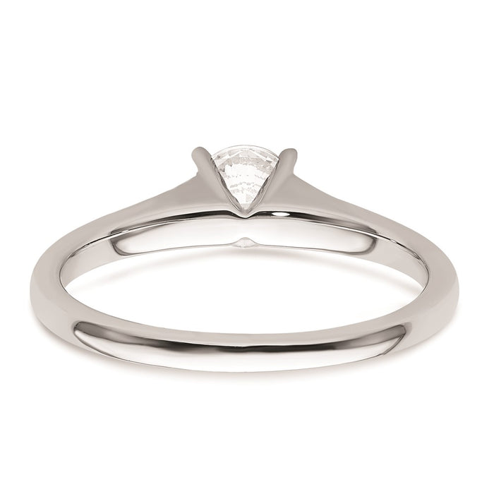 Buy Stylish 14K White Gold 1/2 Carat Solitaire Engagement Ring Setting 5.20mm-5