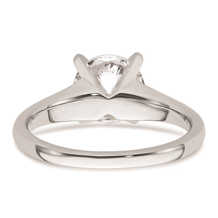 Buy Exclusive 14K White Gold 2-Carat Round Solitaire Engagement Ring Setting-5
