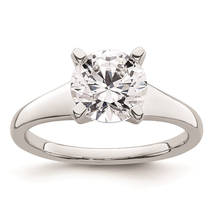 Buy Exclusive 14K White Gold 2-Carat Round Solitaire Engagement Ring Setting-1