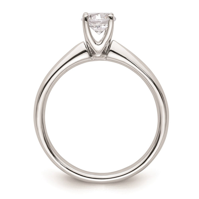 Buy Stylish 14K White Gold 1/2 Carat Round Solitaire Engagement Ring Setting-2