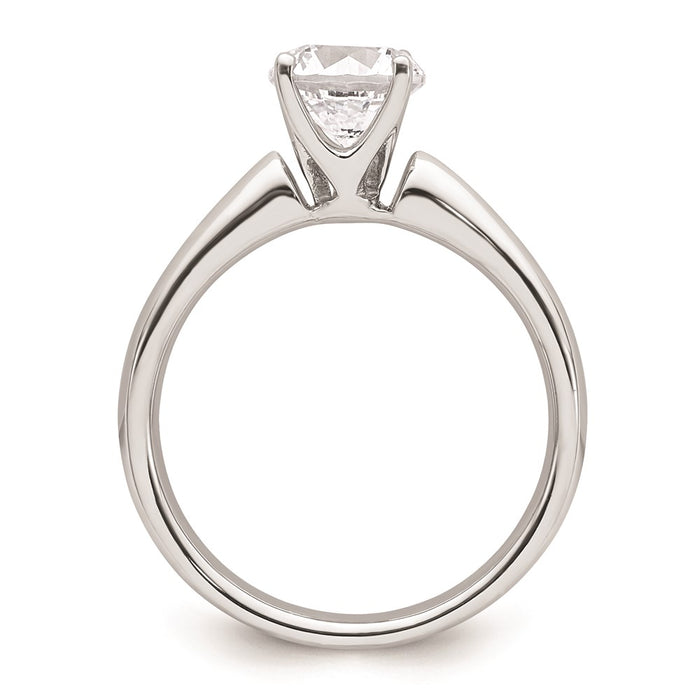 High-Quality 14K White Gold 1.25 Carat Round Solitaire Engagement Ring Setting-2