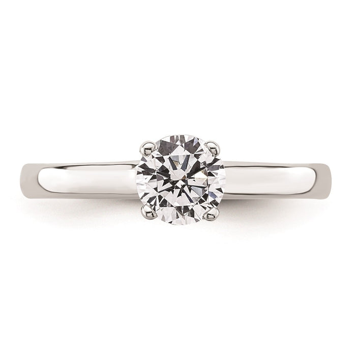 High-Quality 14K White Gold 3/4 Carat Solitaire Engagement Ring - Stylish Design-4