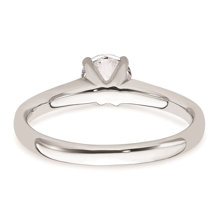 High-Quality 14K White Gold 3/4 Carat Solitaire Engagement Ring - Stylish Design-5