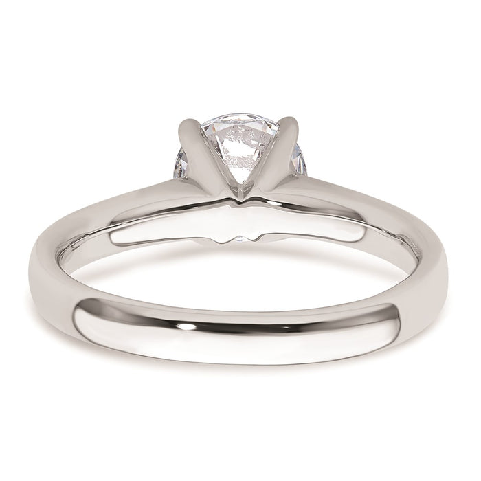 Buy Stylish 14K White Gold 1.25 Carat Round Engagement Ring Setting, 4-Prong-5