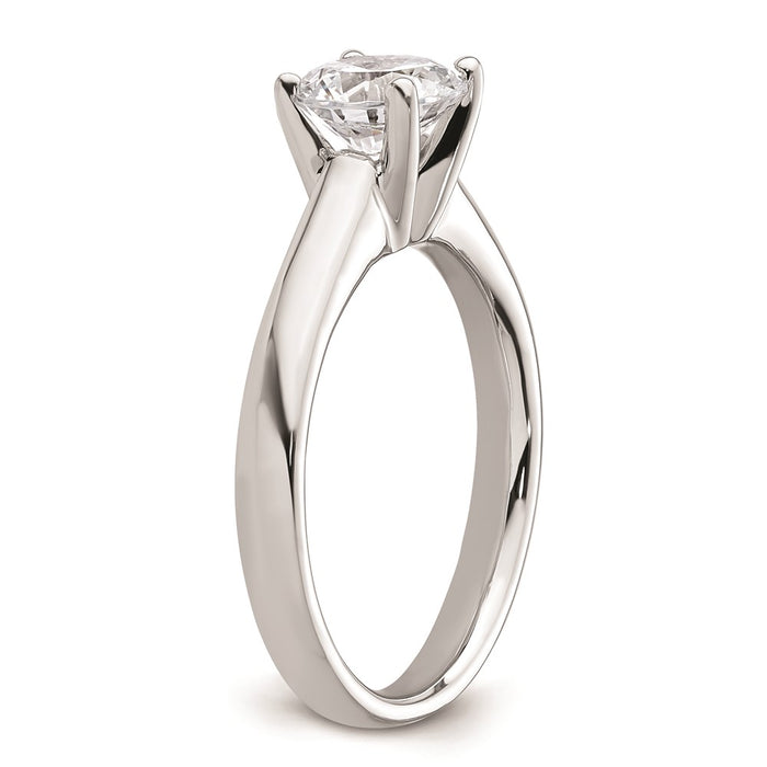 Buy Stylish 14K White Gold 1.25 Carat Round Engagement Ring Setting, 4-Prong-6