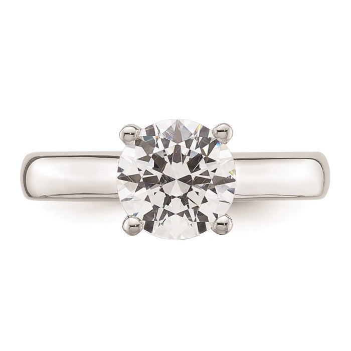 Buy Exclusive 14K White Gold 2-Carat Round Solitaire Engagement Ring Setting-4