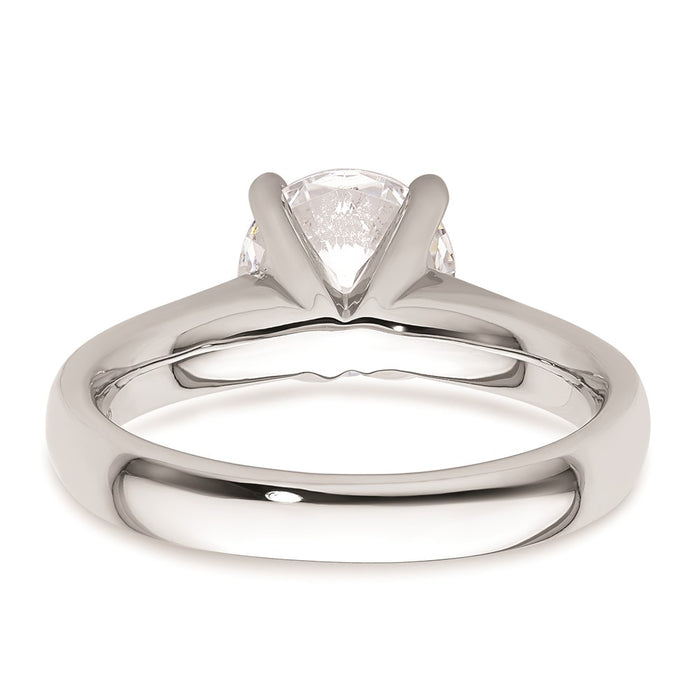 Buy Exclusive 14K White Gold 2-Carat Round Solitaire Engagement Ring Setting-5