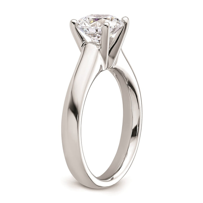 Buy Exclusive 14K White Gold 2-Carat Round Solitaire Engagement Ring Setting-6