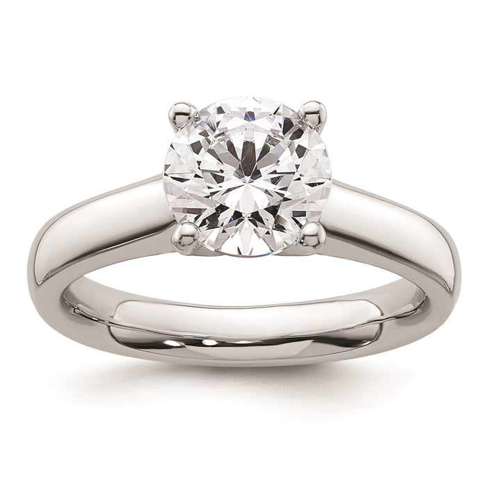 Buy Exclusive 14K White Gold 2-Carat Round Solitaire Engagement Ring Setting-1