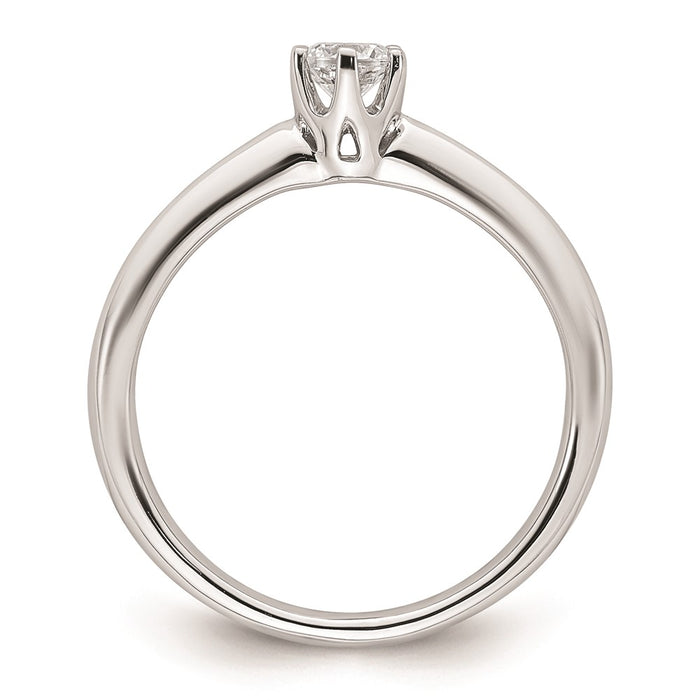 Exclusive 14K White Gold 1/4 Carat Engagement Ring Setting - Stylish Value!-2