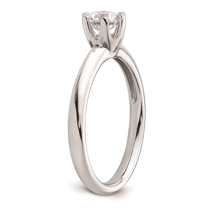 Buy Exclusive 14K White Gold 1/2 Carat Engagement Ring Setting - Stylish & Affordable!-6