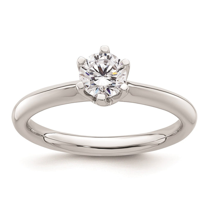 Buy Exclusive 14K White Gold 1/2 Carat Engagement Ring Setting - Stylish & Affordable!-1