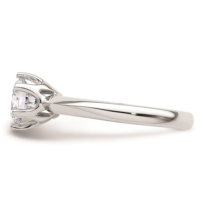 Buy 14K White Gold 1.25 Carat Round Solitaire Engagement Ring Setting-3