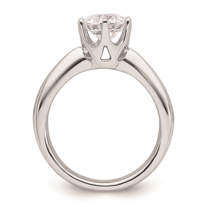 High-Quality 14K White Gold 1.5 Ct Solitaire Engagement Ring Setting, Stylish Design-2