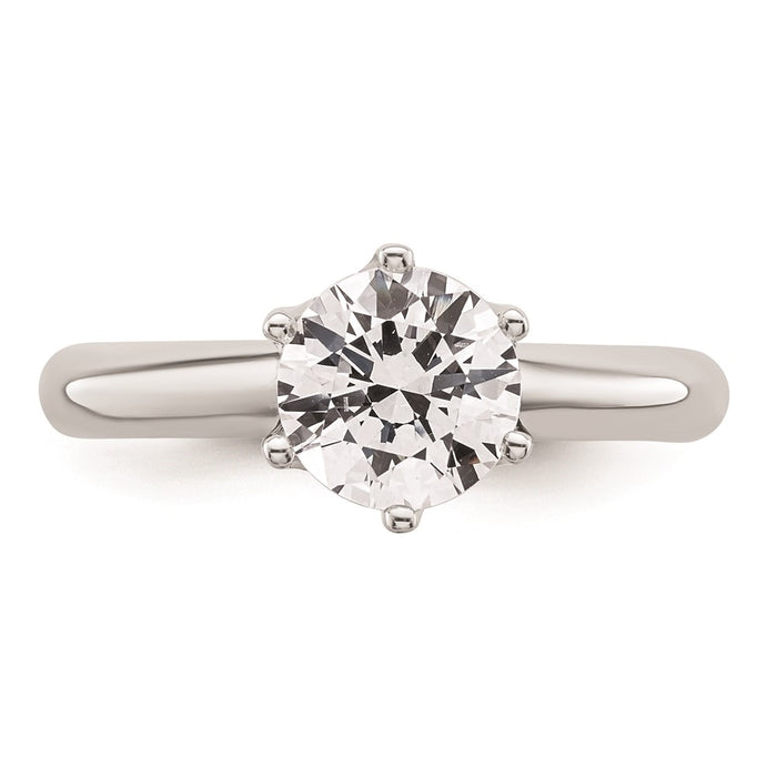 High-Quality 14K White Gold 1.5 Ct Solitaire Engagement Ring Setting, Stylish Design-4