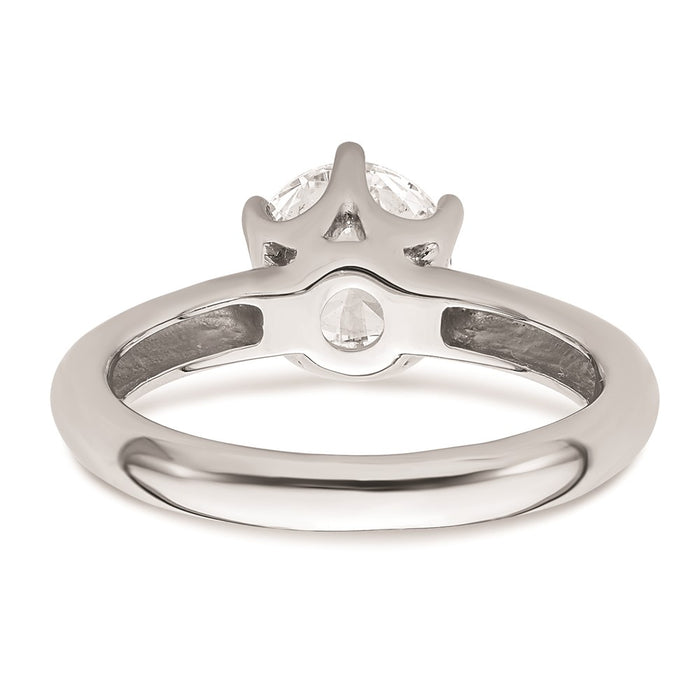 High-Quality 14K White Gold 1.5 Ct Solitaire Engagement Ring Setting, Stylish Design-5