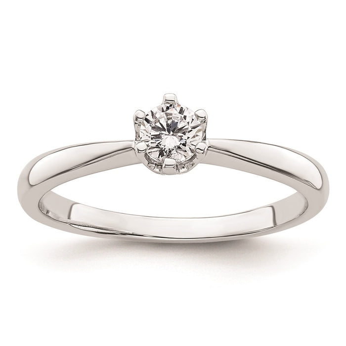 Buy Exclusive 14K White Gold 1/4 Carat Engagement Ring Setting - Stylish & Value-1