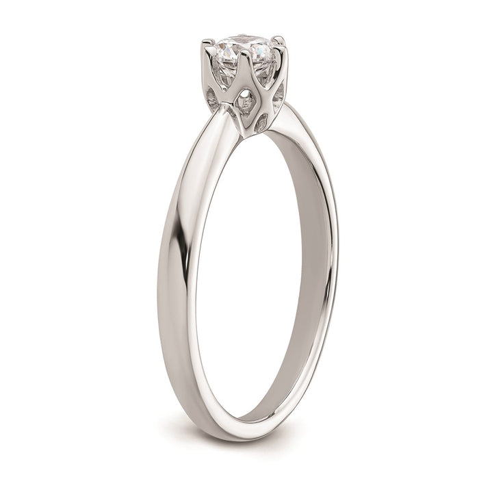 Buy Stylish 14K White Gold Engagement Ring Setting, 1/3 Carat, 4.50mm-6