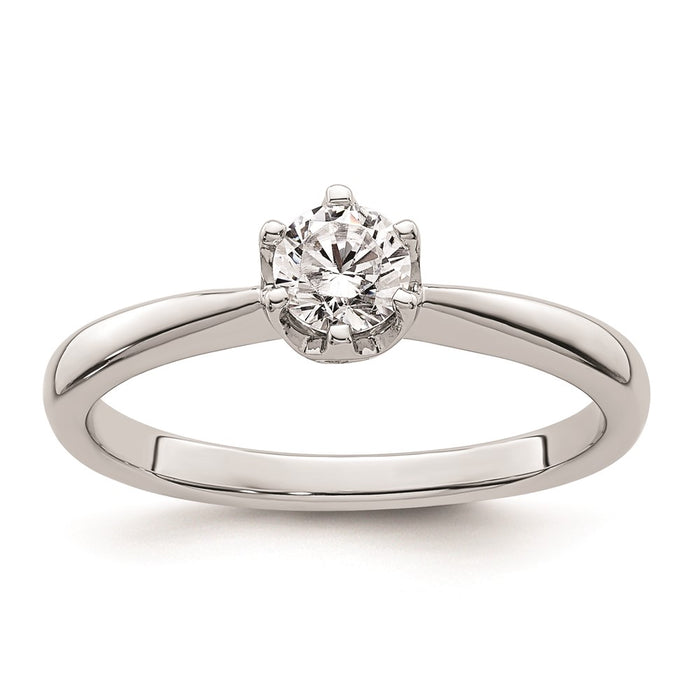 Buy Stylish 14K White Gold Engagement Ring Setting, 1/3 Carat, 4.50mm-1