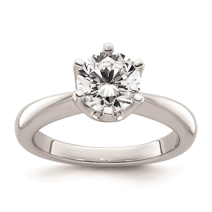 Buy Exclusive 14K White Gold 1.5 Carat Engagement Ring Setting, Stylish Design-1