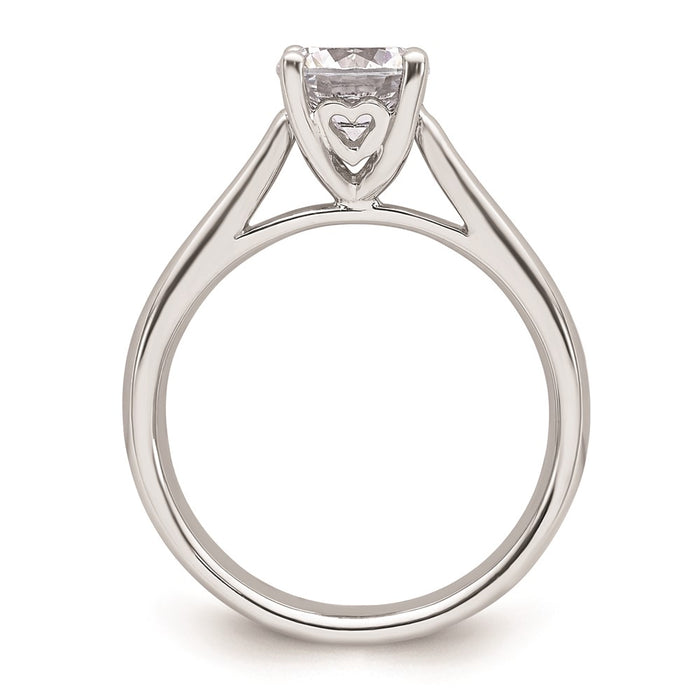 Exclusive 14K White Gold 1.25 Carat Heart-Shaped Engagement Ring Setting-2