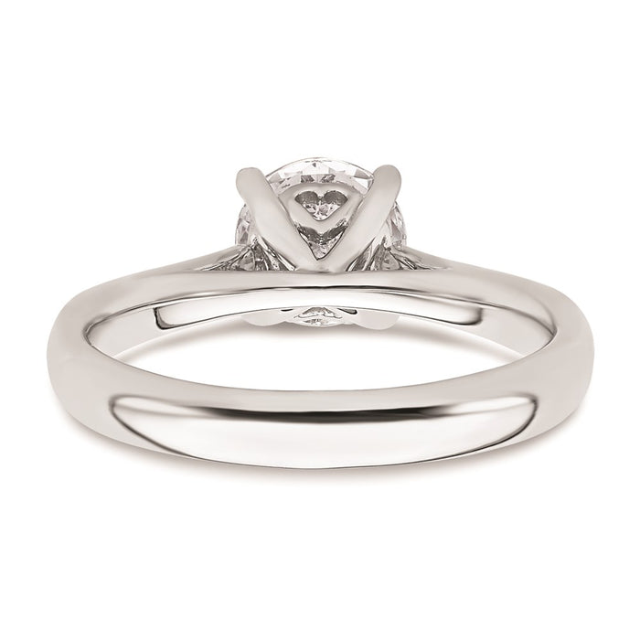 Exclusive 14K White Gold 1.25 Carat Heart-Shaped Engagement Ring Setting-5