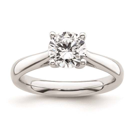 Exclusive 14K White Gold 1.25 Carat Heart-Shaped Engagement Ring Setting