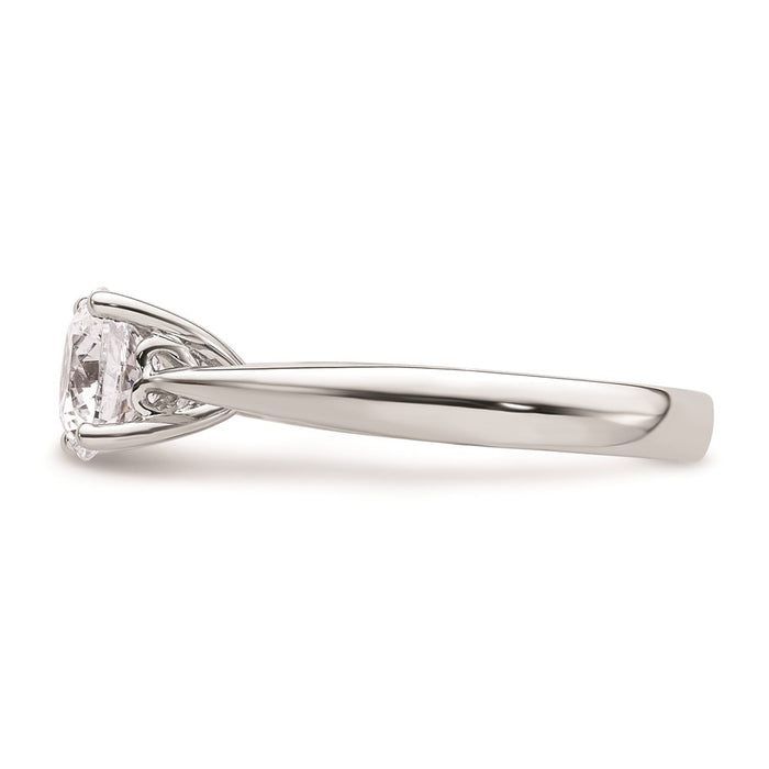 Buy 14K White Gold 1.5 Carat Heart-Shaped Solitaire Engagement Ring Setting-3