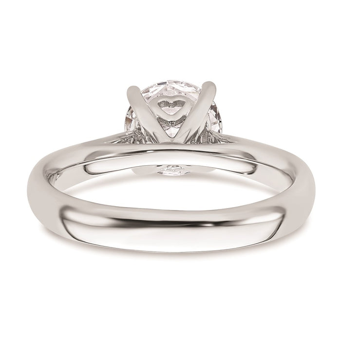 Buy 14K White Gold 1.5 Carat Heart-Shaped Solitaire Engagement Ring Setting-5