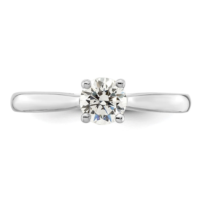 Buy Exclusive 14K White Gold Semi-Mount Ring for 1/2 Carat Diamond - Stylish Value!-4