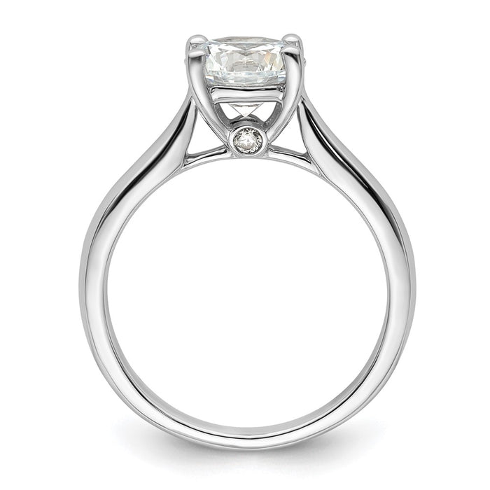 Buy 14K White Gold Semi-Mount Engagement Ring for 1.5 Carat Stone - Stylish Accents-2