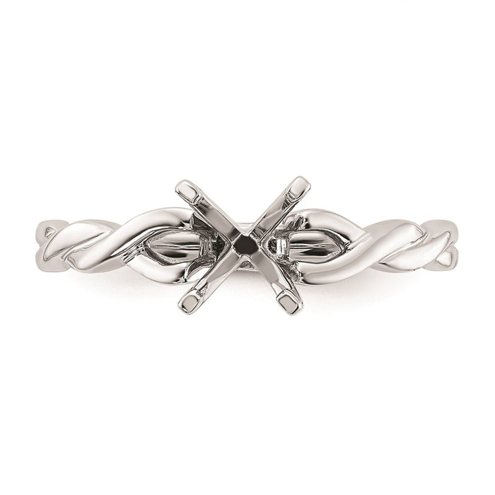 Buy Exclusive 14K White Gold 3/4 Carat Engagement Ring Setting - Stylish & Value!-4