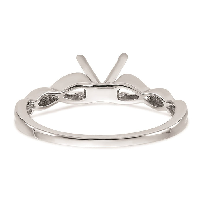 Buy Exclusive 14K White Gold 3/4 Carat Engagement Ring Setting - Stylish & Value!-5