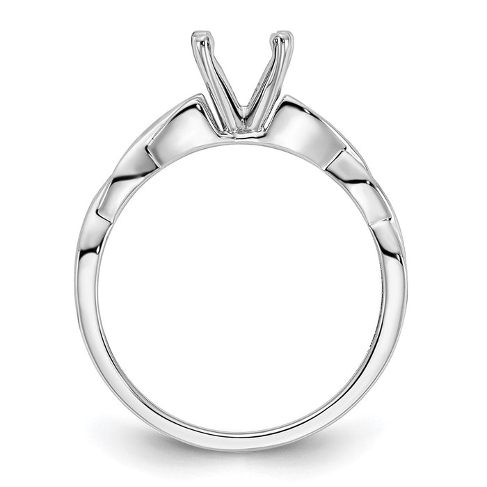 Buy 14K White Gold 1 Carat Engagement Ring Setting - Stylish & Affordable!-2