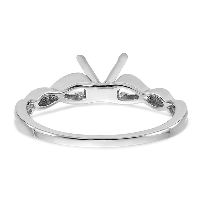 Buy 14K White Gold 1 Carat Engagement Ring Setting - Stylish & Affordable!-5